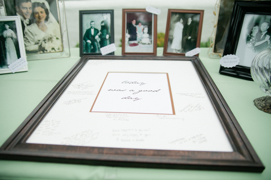 Handcrafted Mint and Peach California Wedding via TheELD.com