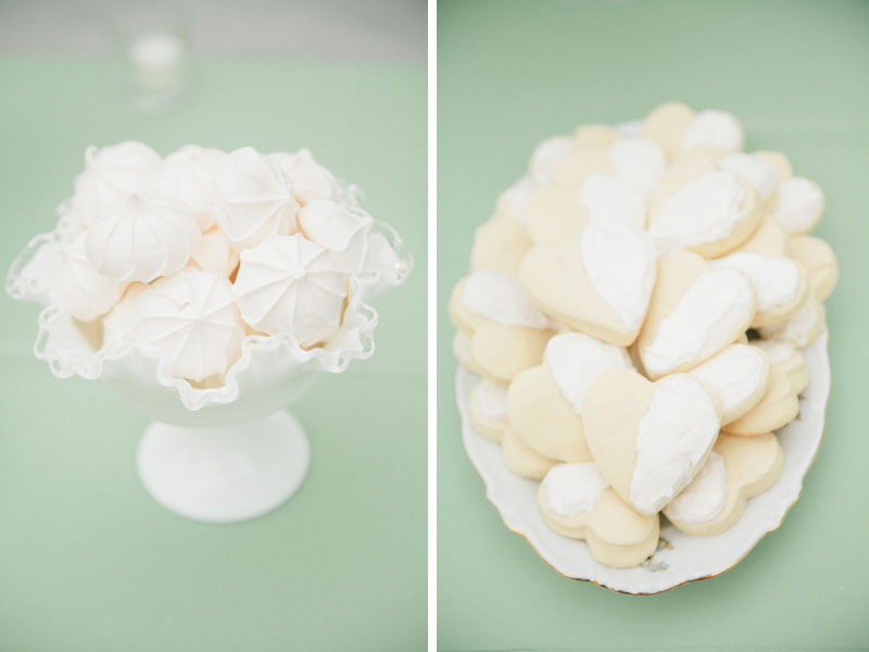 Handcrafted Mint and Peach California Wedding via TheELD.com