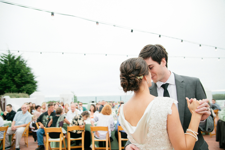 Handcrafted Mint and Peach California Wedding via TheELD.com