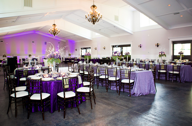 Romantic Purple and Blush North Carolina Wedding via TheELD.com