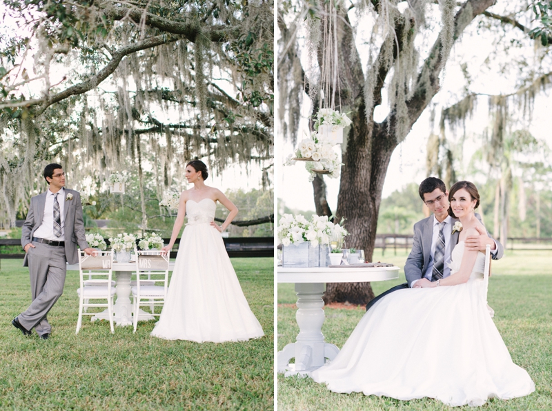 Rustic and Modern White Wedding Inspiration via TheELD.com
