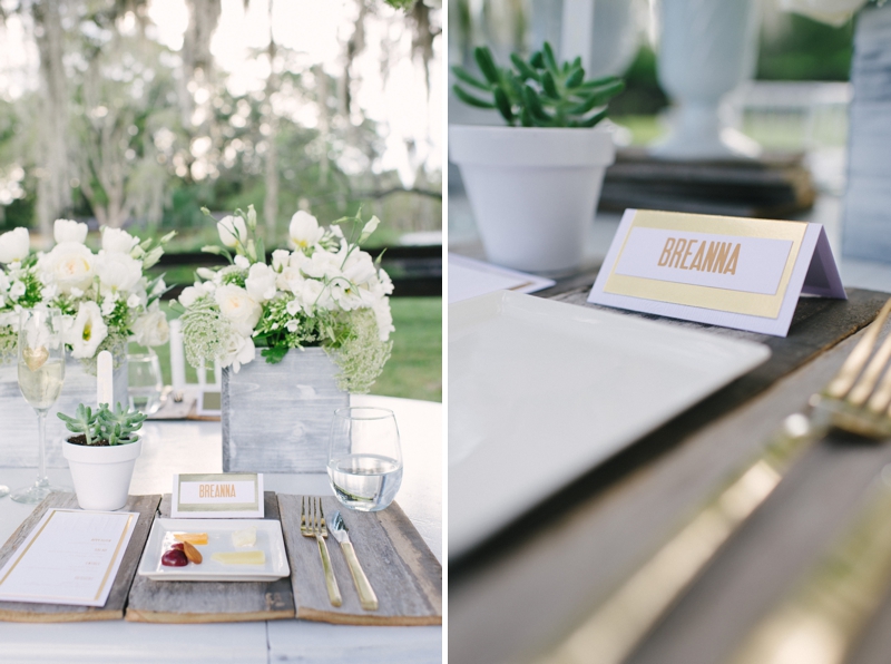 Rustic and Modern White Wedding Inspiration via TheELD.com