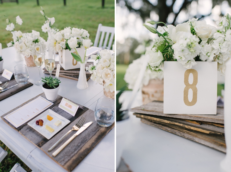 Rustic and Modern White Wedding Inspiration via TheELD.com