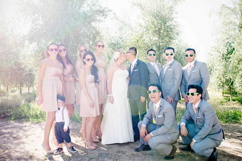 Blush Rustic & Vintage Wedding via TheELD.com