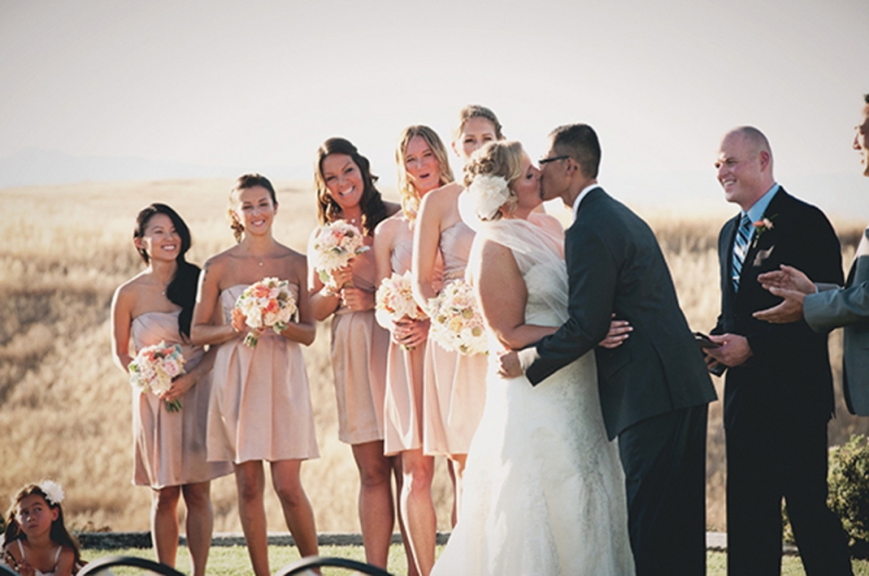 Blush Rustic & Vintage Wedding via TheELD.com