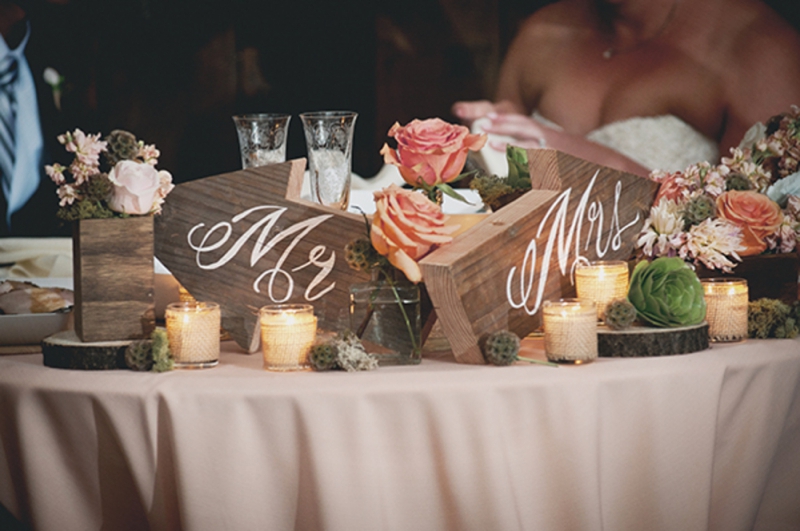 Blush Rustic & Vintage Wedding via TheELD.com