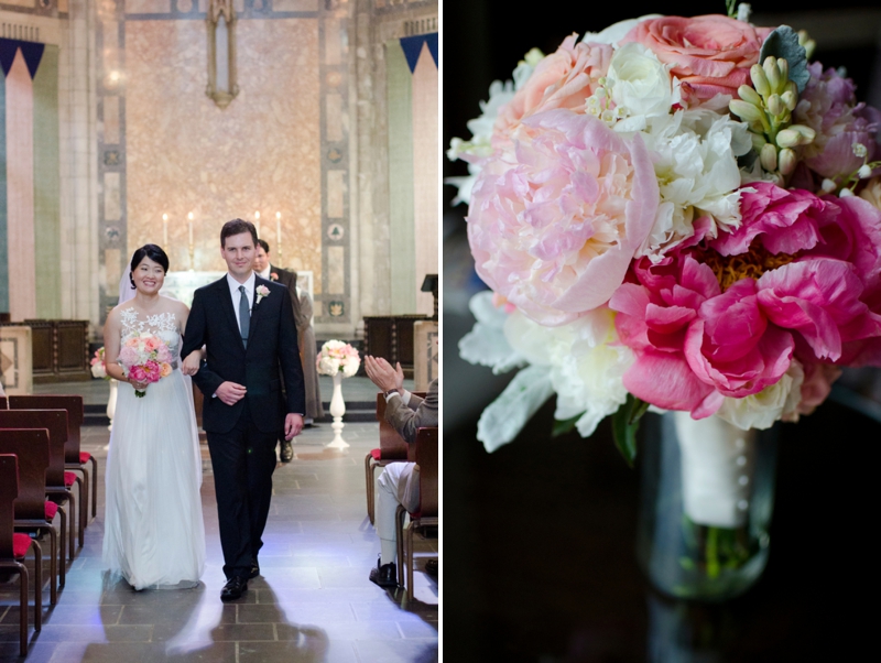 Classic Pink and Peach Chicago Wedding via TheELD.com