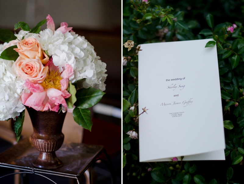 Classic Pink and Peach Chicago Wedding via TheELD.com