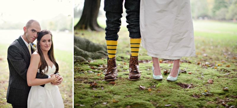 Rustic Yellow & Gray Rhode Island Wedding via TheELD.com