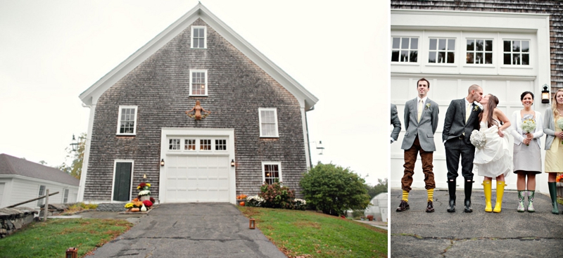 Rustic Yellow & Gray Rhode Island Wedding via TheELD.com