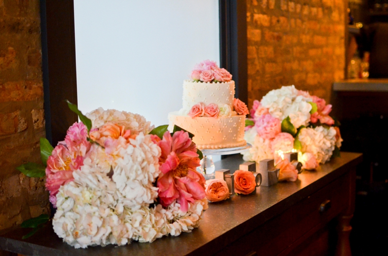 Classic Pink and Peach Chicago Wedding via TheELD.com