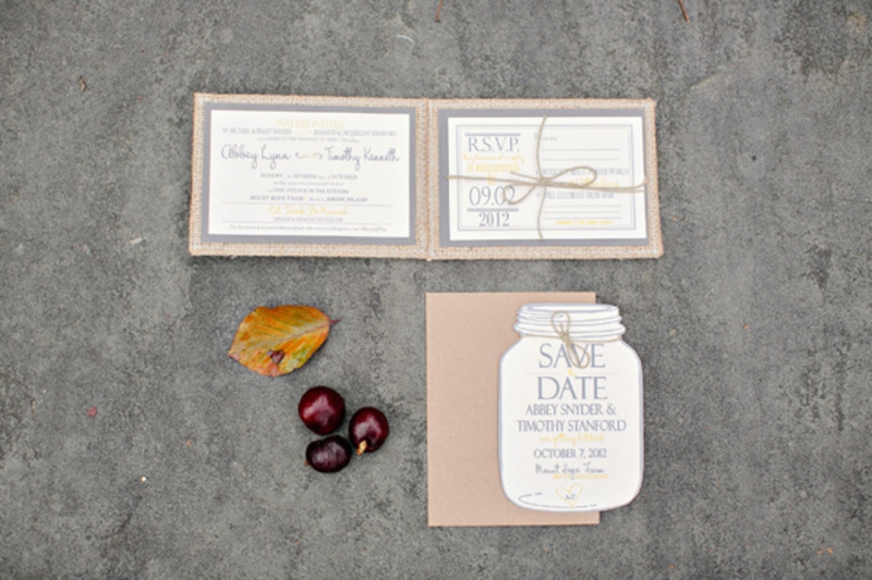 Rustic Yellow & Gray Rhode Island Wedding via TheELD.com