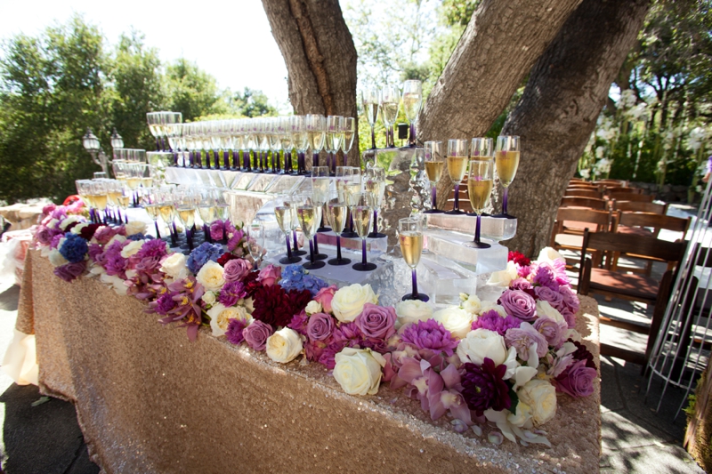 Glamorous Purple Rustic Wedding via TheELD.com