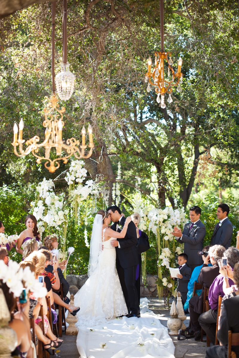 Glamorous Purple Rustic Wedding via TheELD.com