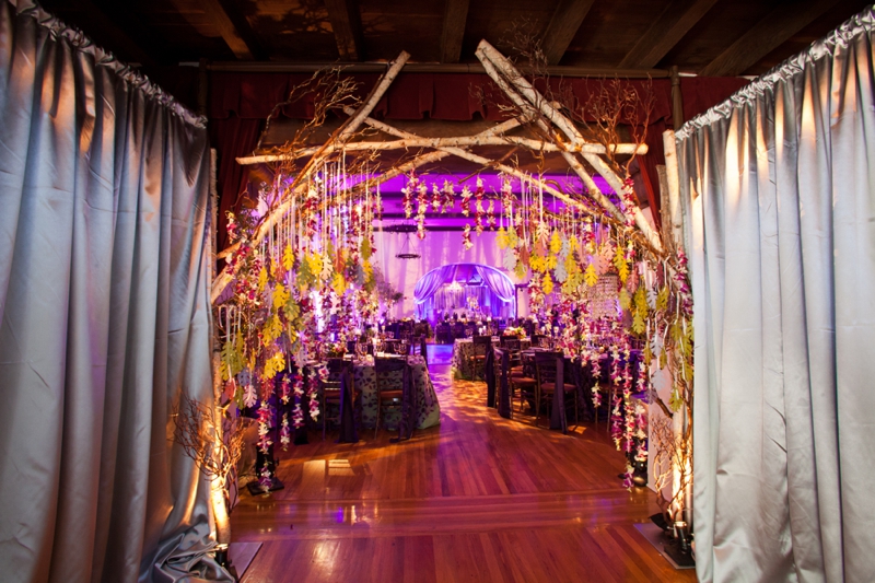 Glamorous Purple Rustic Wedding via TheELD.com