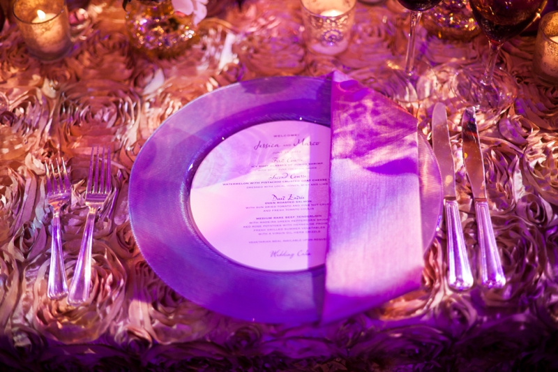 Glamorous Purple Rustic Wedding via TheELD.com