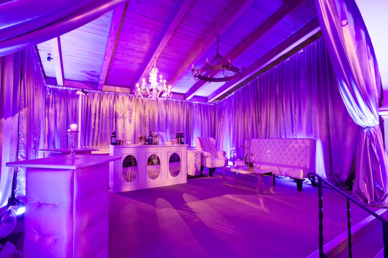 Glamorous Purple Rustic Wedding via TheELD.com