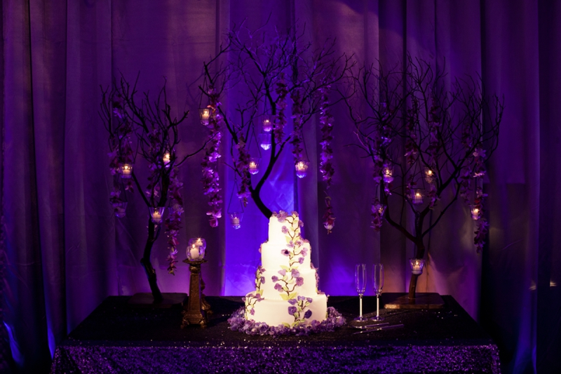 Glamorous Purple Rustic Wedding via TheELD.com