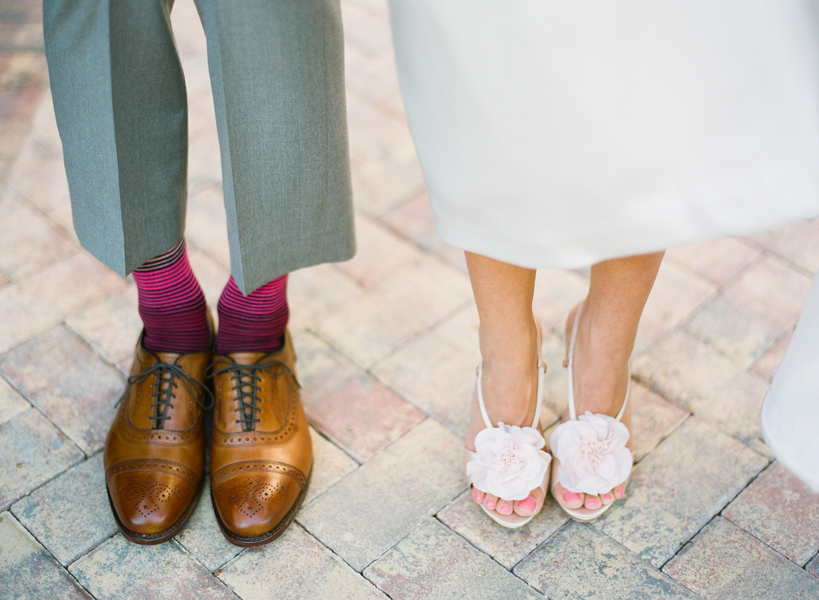 Vintage Elegant Pink and Gray Wedding via TheELD.com