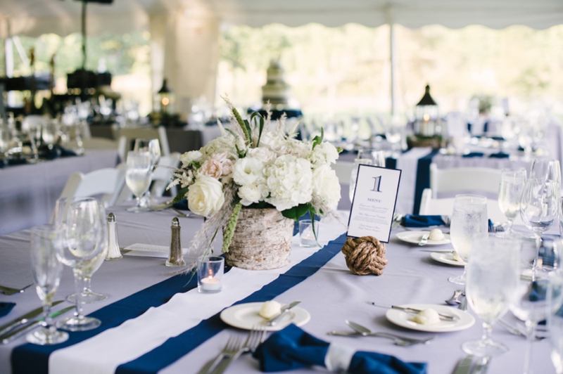 Elegant Nautical Maryland Wedding via TheELD.com