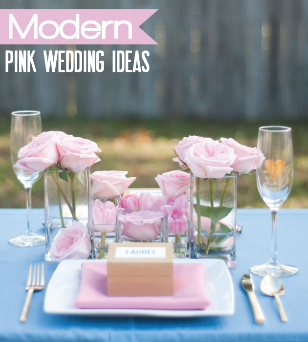 Pink Wedding Ideas {Modern} via TheELD.com