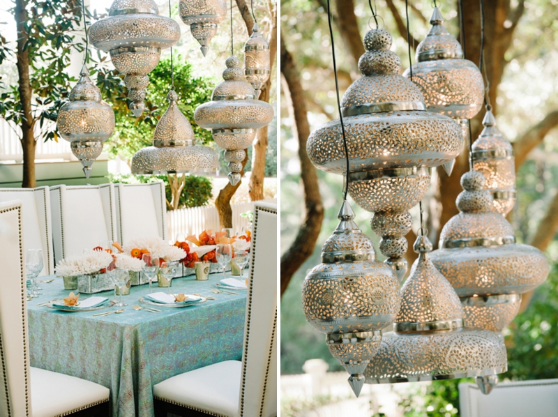 Orange Eclectic Chic Wedding Inspiration via TheELD.com