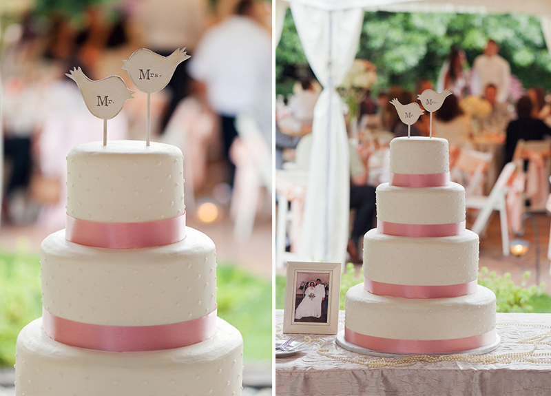 Classic Romantic Pink and White Washington Wedding via TheELD.com