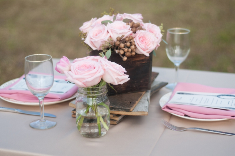 Pink Wedding Ideas {Rustic} via TheELD.com