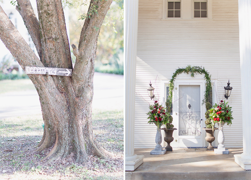 Rustic Red and White Alabama Wedding via TheELD.com