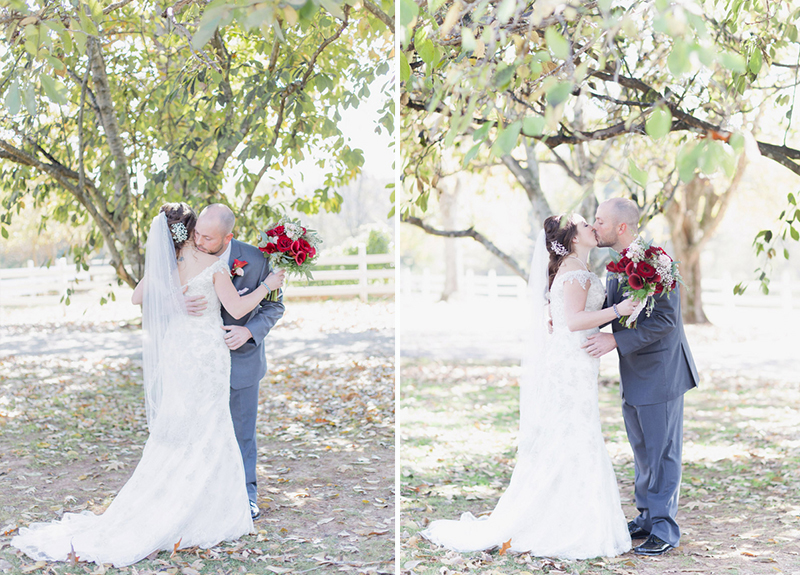 Rustic Red and White Alabama Wedding via TheELD.com