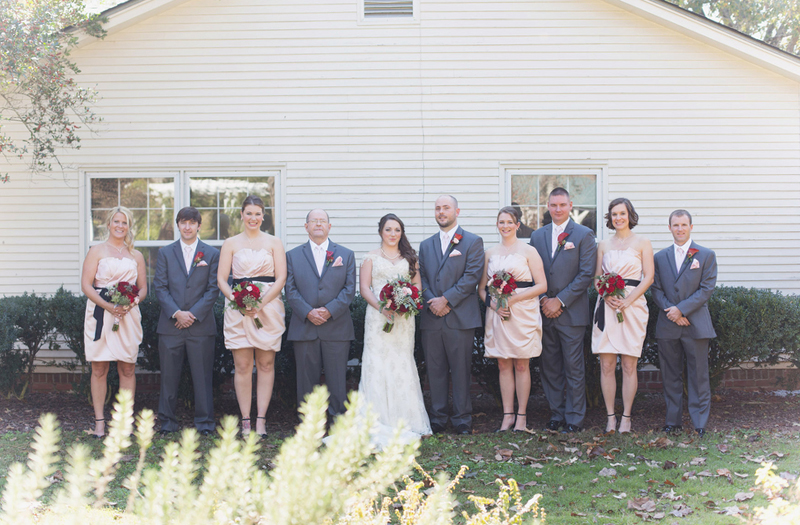 Rustic Red and White Alabama Wedding via TheELD.com