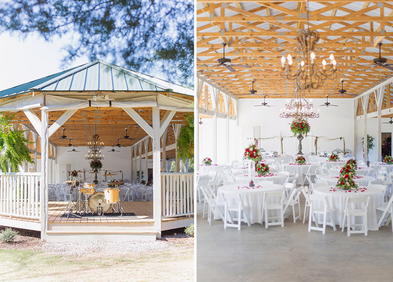 Rustic Red and White Alabama Wedding via TheELD.com