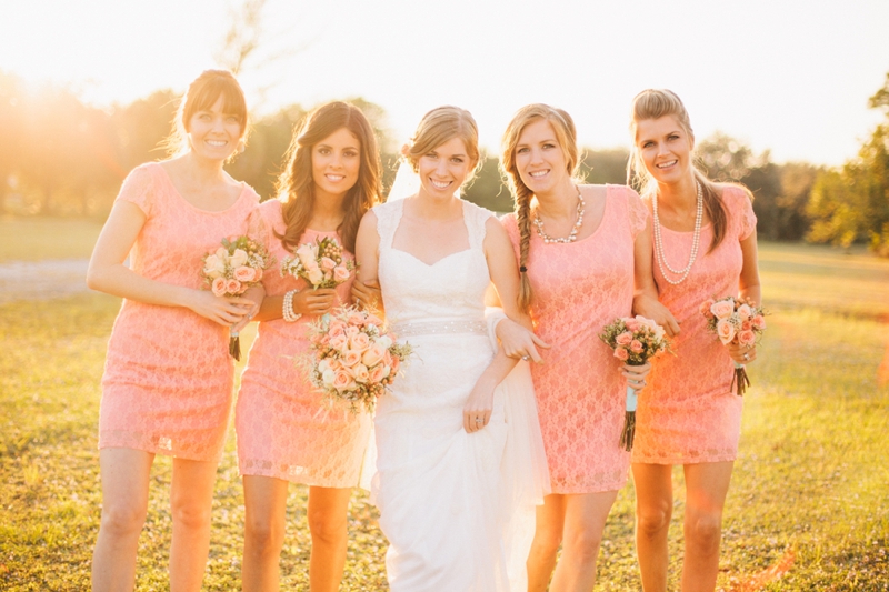 A Peach Vintage Eclectic DIY Wedding via TheELD.com