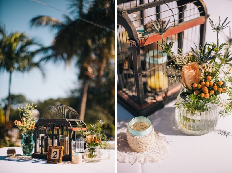 A Peach Vintage Eclectic DIY Wedding via TheELD.com