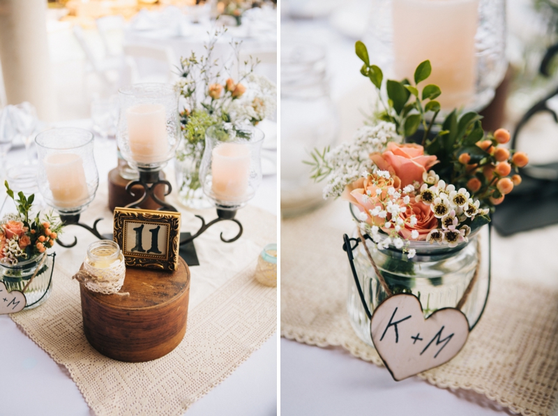 A Peach Vintage Eclectic DIY Wedding via TheELD.com