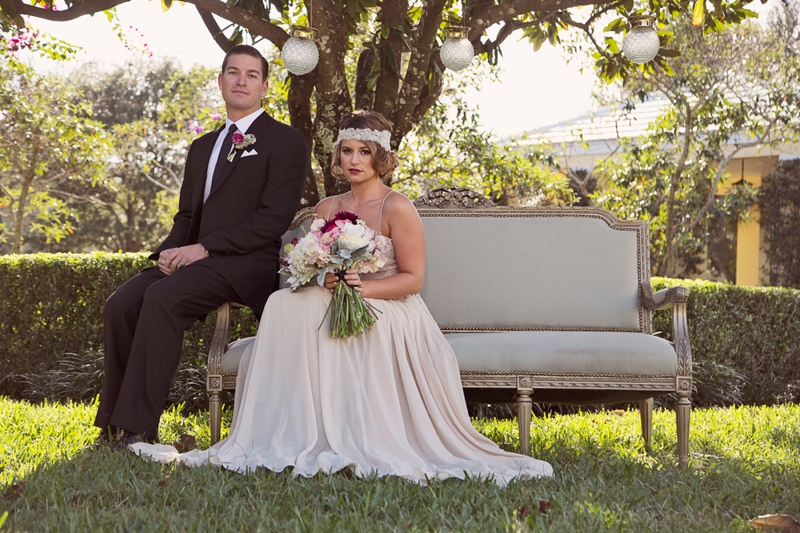 1920s Vintage Glam Wedding Inspiration via TheELD.com