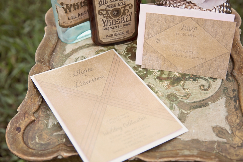 1920s Vintage Glam Wedding Inspiration via TheELD.com