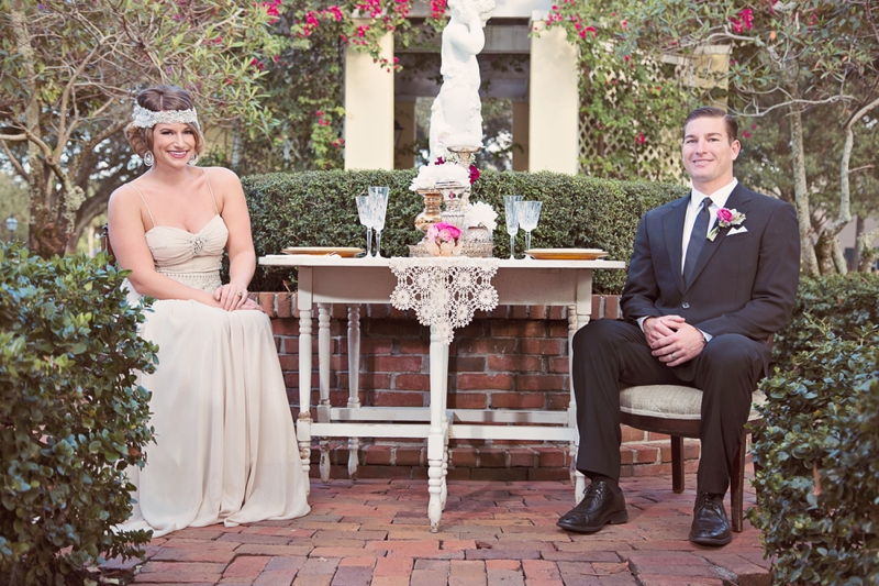 1920s Vintage Glam Wedding Inspiration via TheELD.com