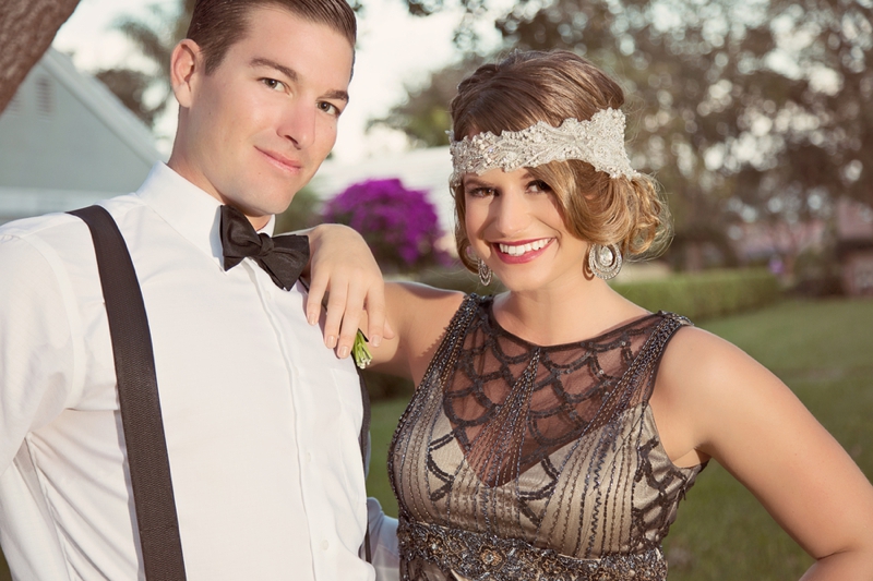 1920s Vintage Glam Wedding Inspiration via TheELD.com