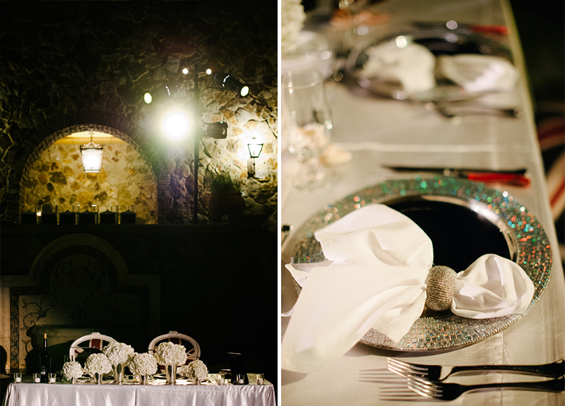 Elegant Green and White Bella Collina Wedding via TheELD.com