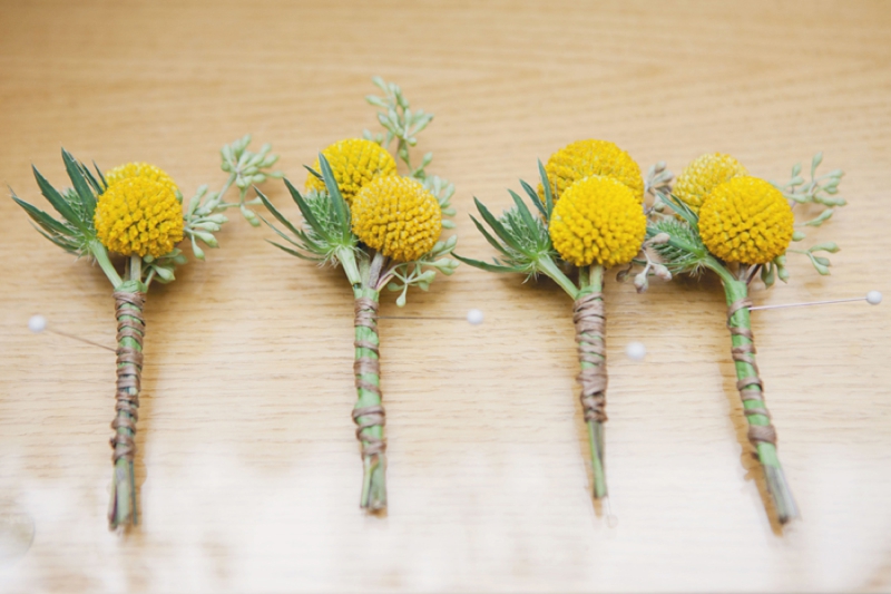 Rustic Yellow and Orange St. Louis Wedding via TheELD.com