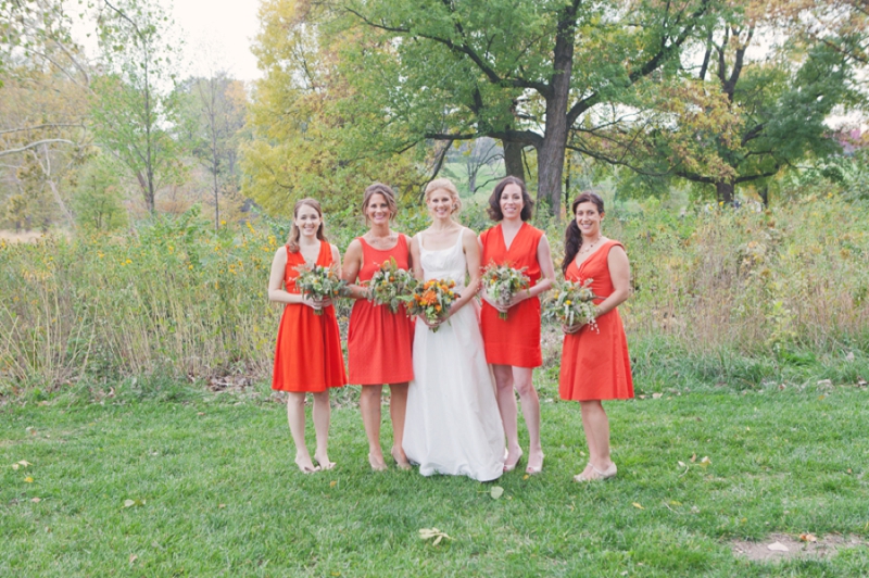 Rustic Yellow and Orange St. Louis Wedding via TheELD.com