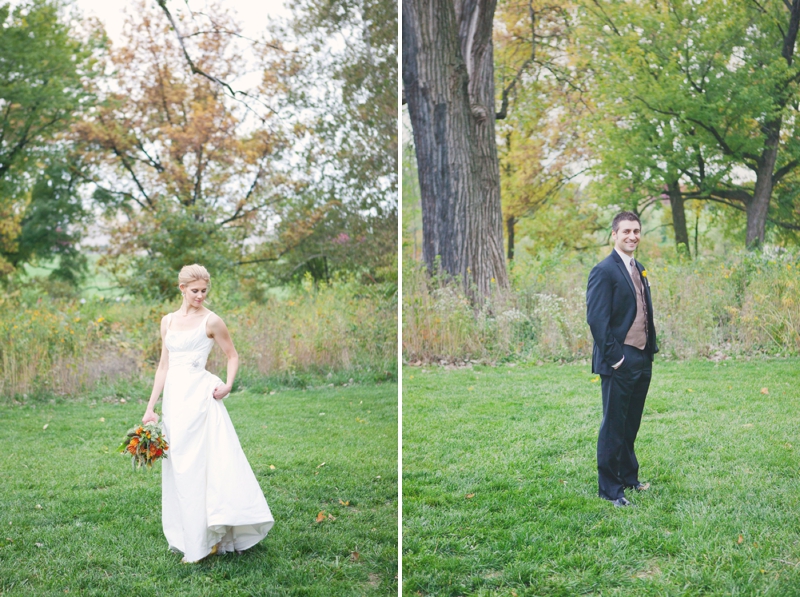 Rustic Yellow and Orange St. Louis Wedding via TheELD.com