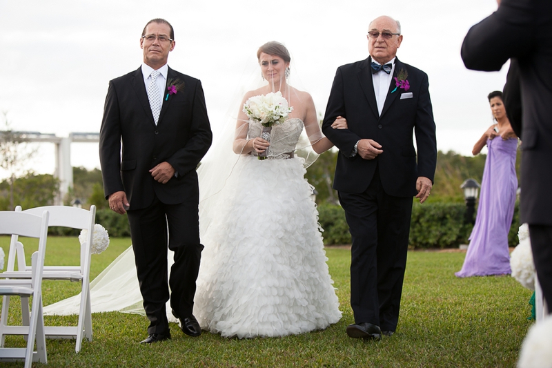 Modern Purple and Teal Florida Wedding via TheELD.com