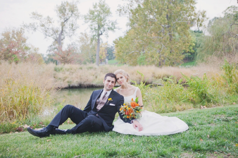 Rustic Yellow and Orange St. Louis Wedding via TheELD.com