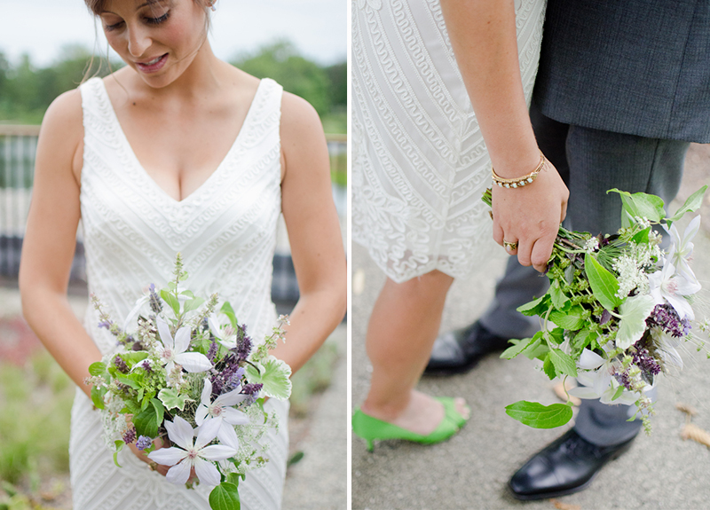 Eclectic Green Nature Inspired Illinois Wedding via TheELD.com