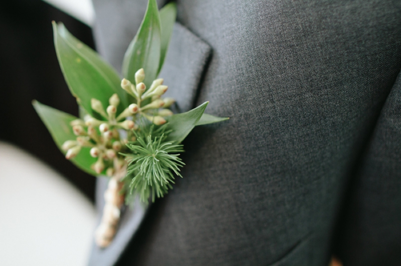 Elegant Green & Gray Wedding via TheELD.com