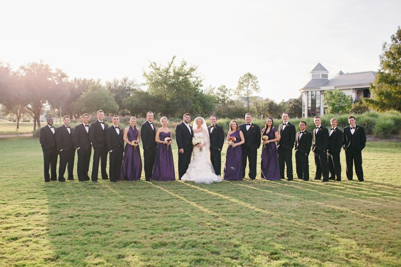 Elegant Purple & Orange Jacksonville Wedding via TheELD.com