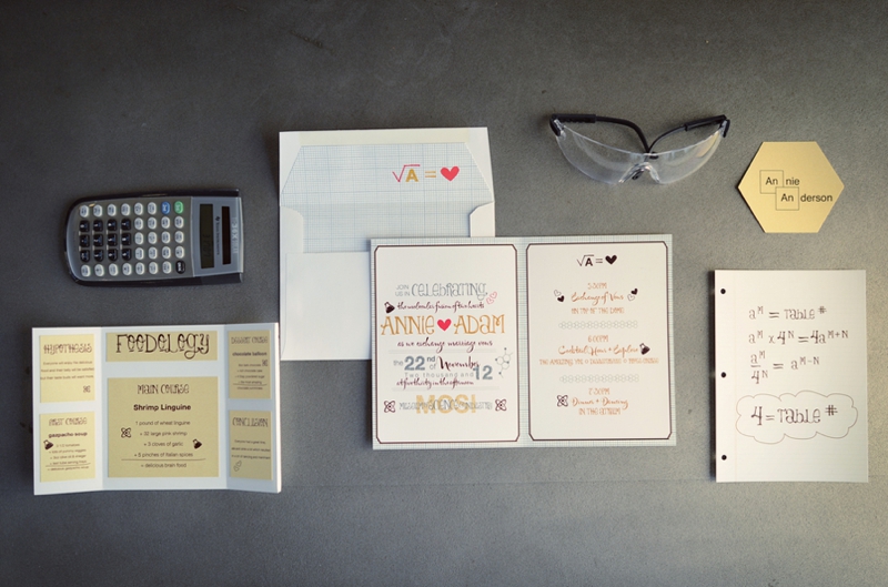 Science Themed Wedding Inspiration via TheELD.com