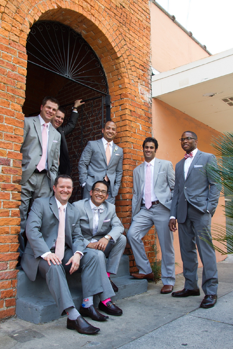 Eclectic Peach & Pink Savannah Wedding via TheELD.com